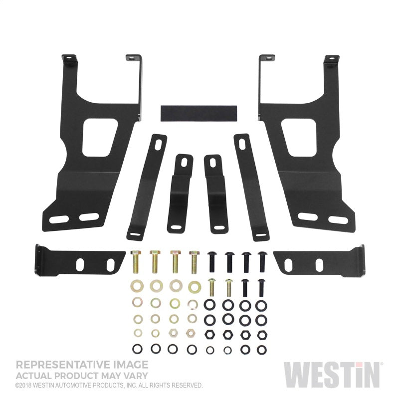 Westin 2019 Ram 1500 (Excl. Classic and Rebel) Contour LED DRL Bull Bar - Textured Black - Mammoth Racing -