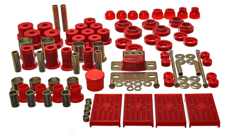 Energy Suspension 67-79 GM Camaro / Firebird w/ Multi Leaf Springs Red Hyper-Flex Master Bushing Set - Mammoth Racing -