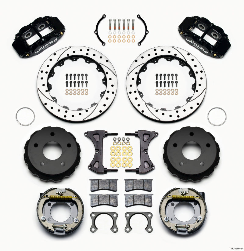 Wilwood Narrow Superlite 4R Rear P-Brk Kit 12.88in Drilled Big Ford New 2.38in Off Bronco 5 x 5.50 - My Store