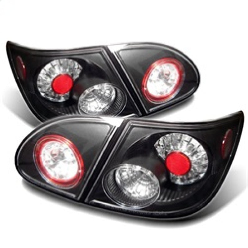 Spyder Toyota Corolla 03-08 LED Tail Lights Black ALT-YD-TC03-LED-BK - Mammoth Racing -