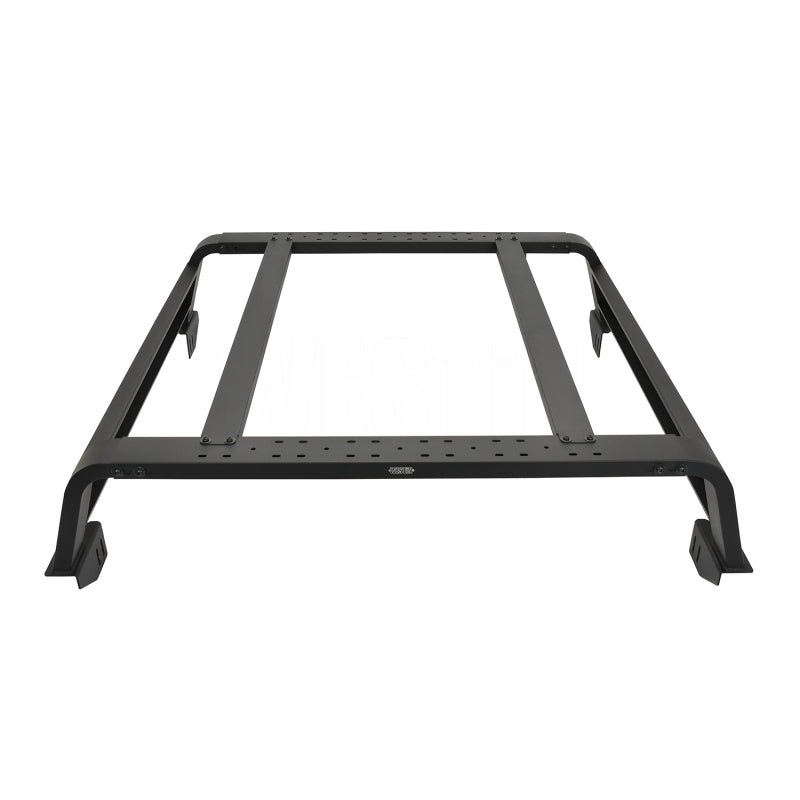 Westin 05-21 Toyota Tacoma 6ft Bed Overland Cargo Rack - Textured Black - Mammoth Racing -