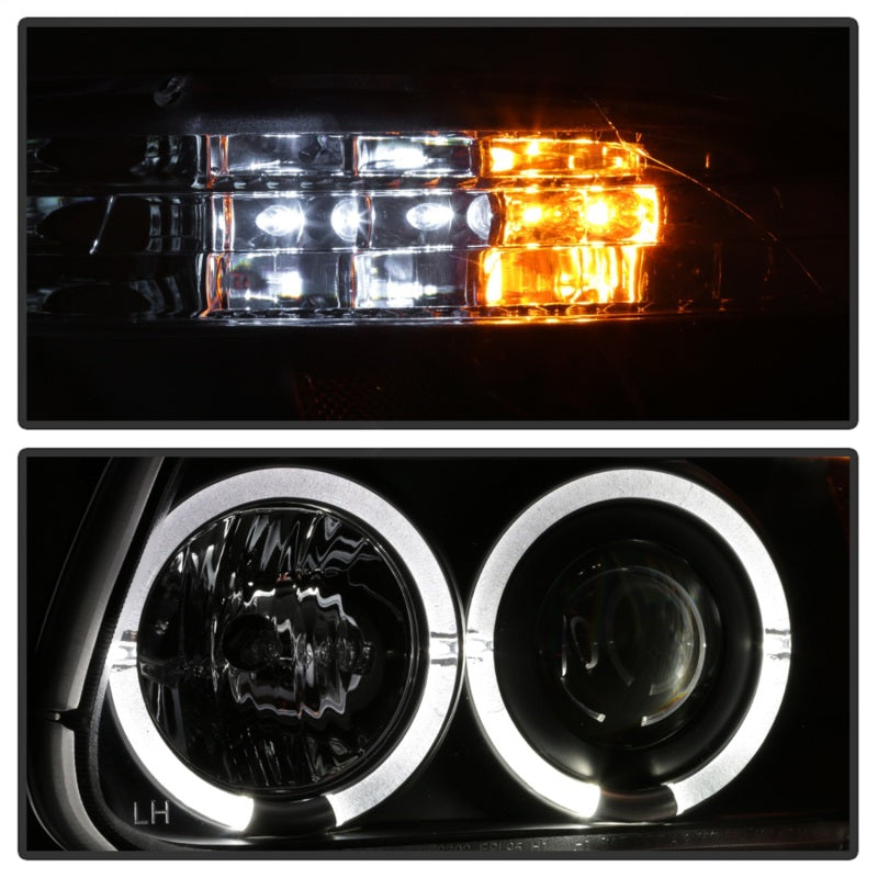 Spyder Ford Explorer 95-01 1PC Projector Headlights LED Halo Blk PRO-YD-FEXP95-HL-1PC-BK - Mammoth Racing -