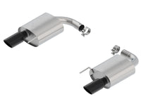 Borla Atak S Rear Section 15-17 Ford Mustang GT 5.0L V8 MT/AT 2.5in pipe 4in tip (Black Chrome) - My Store