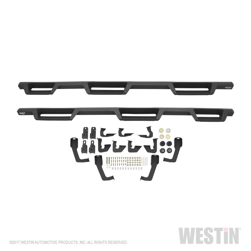 Westin/HDX 07-18 Chevrolet Silverado (Excl. Classic) 6.5ft. Bed Drop W2W Nerf Step Bars - Tex. Blk - Mammoth Racing -