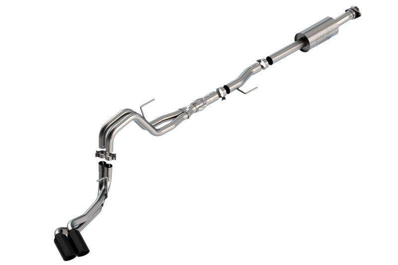 Borla F-150 2021 5.0L 4dr CC SB EC STB Lariat/KR/Platnm/LTD 3/2.25 DSE Cat-Back ATAK Black CHR Tips - My Store