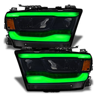 Oracle 19-21 Dodge RAM 1500 RGB+W Headlight DRL Upgrade Kit - Reflector LED Headlights - ColorSHIFT - Mammoth Racing -