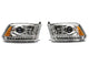 Raxiom 09-18 Dodge RAM 1500 LED Halo Headlights w/ Swtchbck Turn Signals- Chrome Hsng (Clear Lens) - Mammoth Racing -