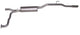 Gibson 2005 Nissan Xterra S 4.0l 2.5in Cat-Back Single Exhaust - Stainless - Mammoth Racing -