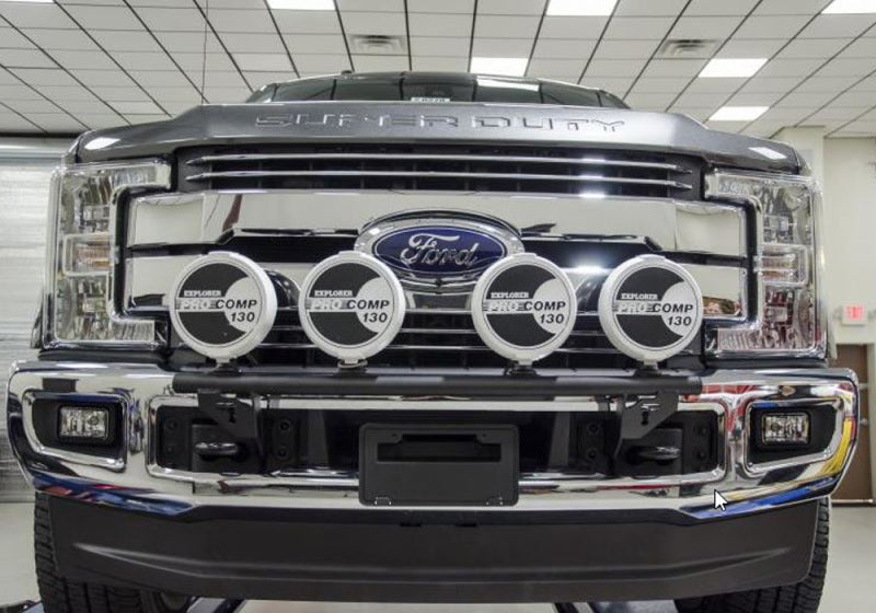 N-Fab Light Bar 2017 Ford Raptor - Gloss Black - Light Tabs - Mammoth Racing -