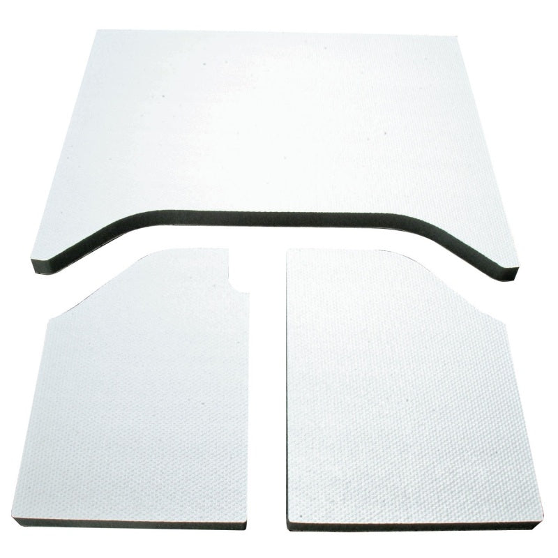DEI 07-10 Jeep Wrangler JK 2-Door Headliner 3-pc - White - Mammoth Racing -
