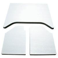 DEI 07-10 Jeep Wrangler JK 2-Door Headliner 3-pc - White - Mammoth Racing -