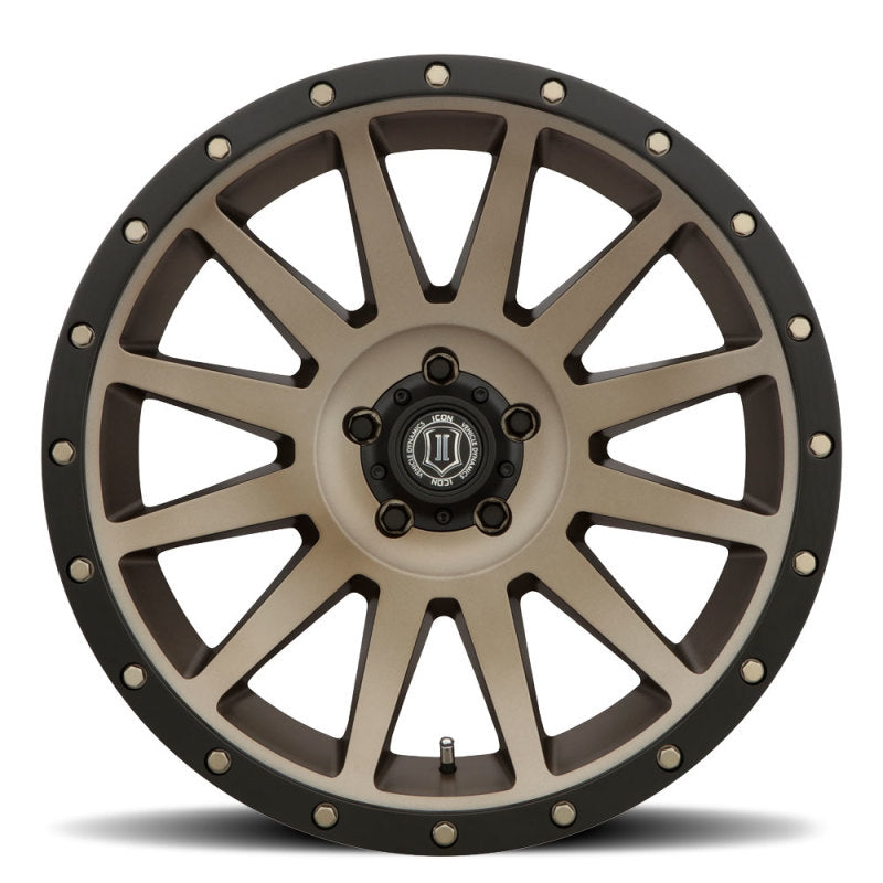 Icon Compression 20x10 6x5.5 -19mm 4.75in BS 106.10mm Bore Bronze Wheel - Mammoth Racing -