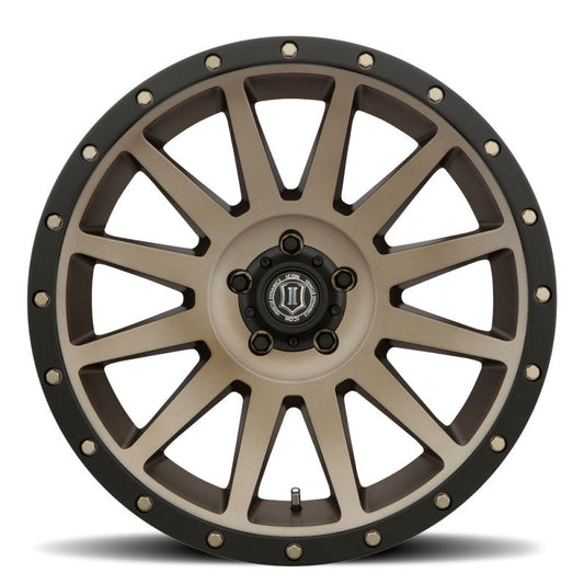 Icon Compression 20x10 6x5.5 -19mm 4.75in BS 106.10mm Bore Bronze Wheel