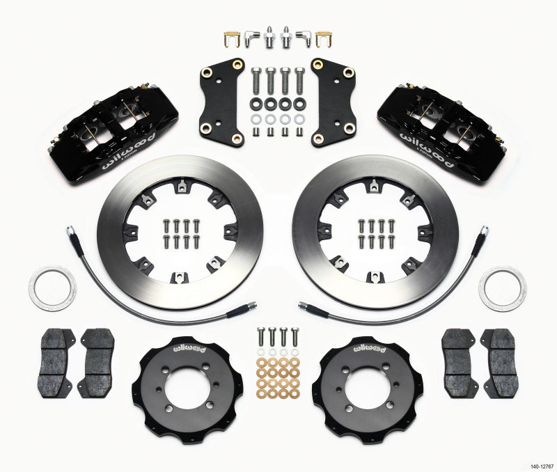 Wilwood Dynapro 6 Front Hat Kit 12.19in 2012 Fiat 500 w/ Lines - Mammoth Racing -