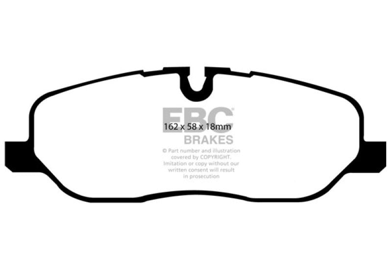 EBC 05-10 Land Rover LR3 4.4 Yellowstuff Front Brake Pads - My Store