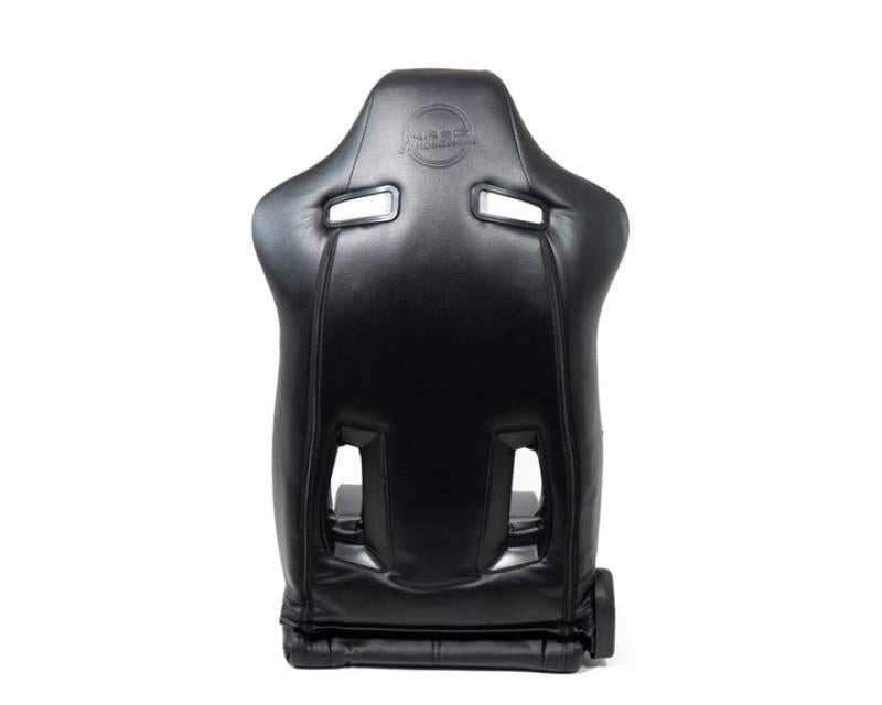 NRG Reclinable Sport Seats (Pair) The Arrow Black Vinyl w/ Pressed NRG logo w/ Black Stitch - My Store