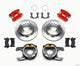 Wilwood D154 P/S Park Brake Kit Red Small Ford 2.50in Offset - Mammoth Racing -