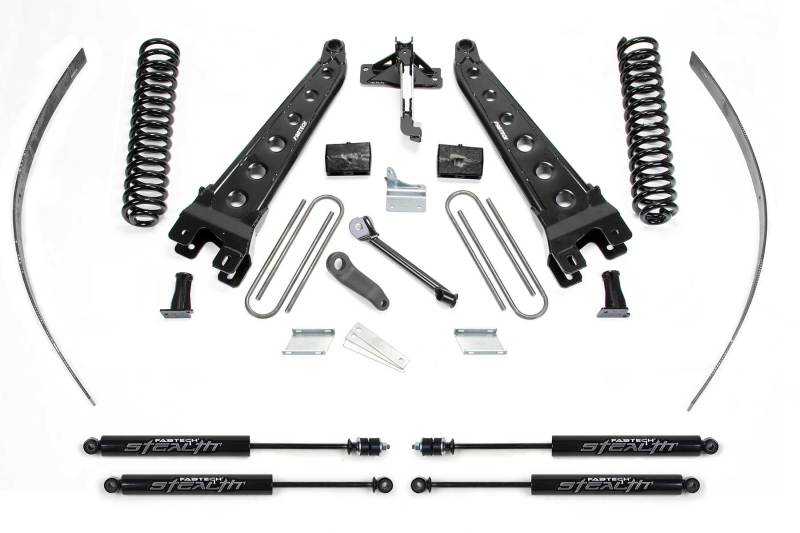 Fabtech 08-16 Ford F250 4WD w/o Factory Overload 8in Rad Arm Sys w/Coils & Stealth - Mammoth Racing -