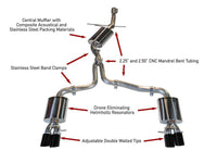 AWE Tuning Audi B8 A4 Touring Edition Exhaust - Quad Tip Diamond Black Tips - Does not fit Cabriolet - My Store