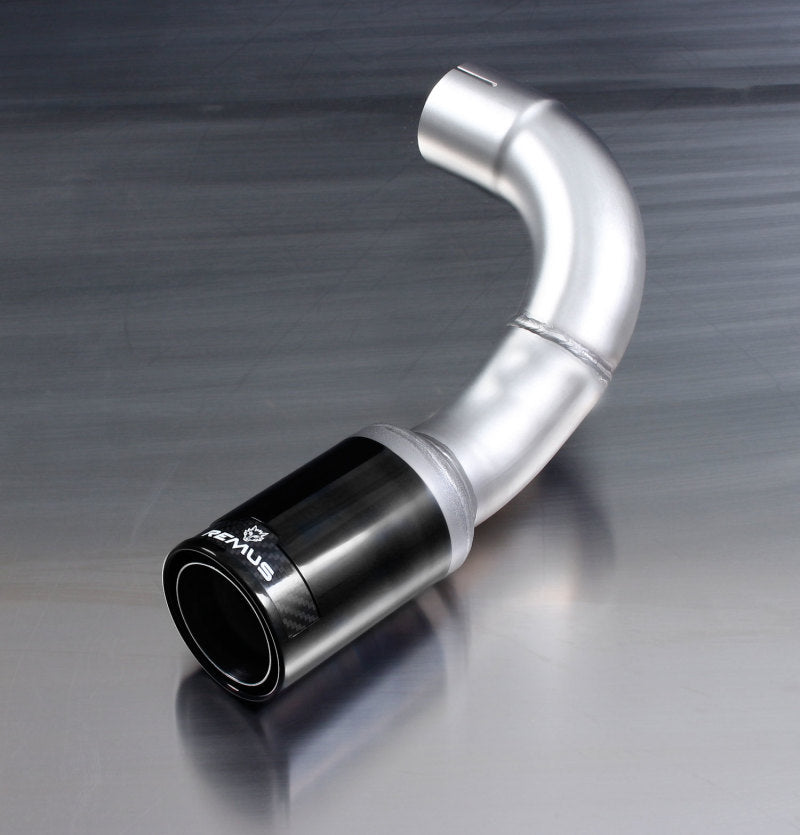 Remus 2011 BMW 1 Series F20/F21 84mm Black Chrome Straight w/Carbon Insert Tail Pipe Set - Mammoth Racing -