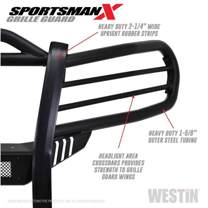 Westin 16-21 Toyota Tacoma Sportsman X Grille Guard - Tex. Blk - Mammoth Racing -