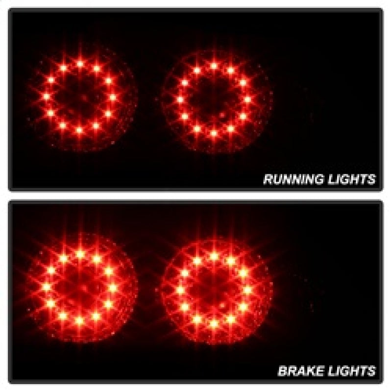 Spyder Acura RSX 02-04 LED Tail Lights Red Clear ALT-YD-ARSX02-LED-RC - Mammoth Racing -