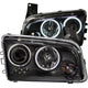 ANZO 2006-2010 Dodge Charger Projector Headlights w/ Halo Chrome (CCFL) - Mammoth Racing -