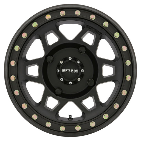 Method Mr405 UTV Beadlock 15x7 4+3/+13mm Offset 4x156 132mm CB Matte Black w/BH-H24100 Wheel