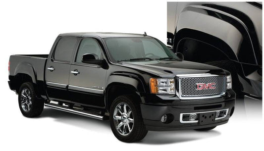 Bushwacker 07-14 GMC Sierra 2500 HD Fleetside OE Style Flares 4pc 78.0/78.7/97.6in Bed - Black - Mammoth Racing -