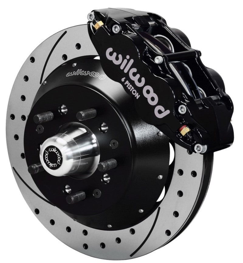 Wilwood Narrow Superlite 6R Dust-Seal Big Brake Front Brake Kit 14in. Drilled w/ Wilwood Pro Spindle - My Store