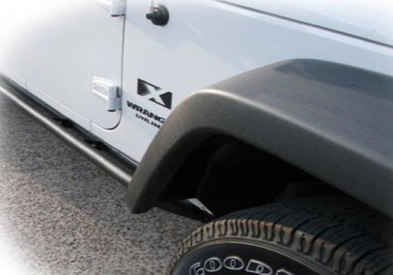N-Fab RKR Rails 07-17 Jeep Wrangler JK 2 Door All - Tex. Black - 1.75in - Mammoth Racing -