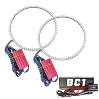 Oracle Jeep Wrangler JL/JT LED Surface Mount Headlight Halo Kit - ColorSHIFT w/ BC1 Controller - Mammoth Racing -