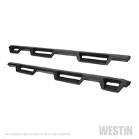 Westin 2019 Chevrolet Silverado/Sierra 1500 (5.5ft) Drop Wheel to Wheel Nerf Step Bars - Txt Black - Mammoth Racing -