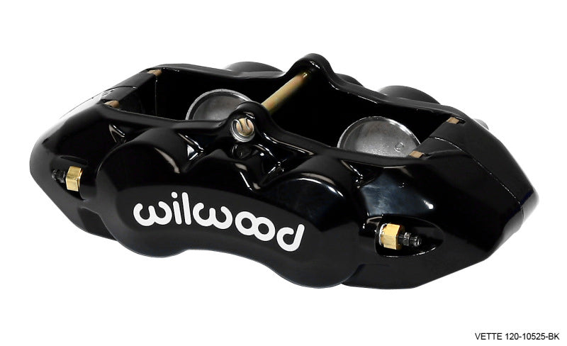 Wilwood Caliper-D8-4 Front Black 1.88in Pistons 1.25 Disc - Mammoth Racing -