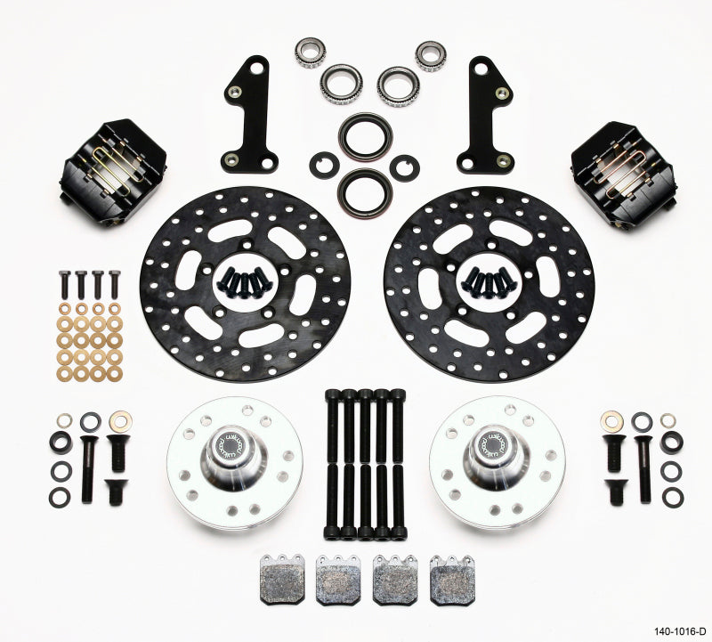 Wilwood Dynalite Single Front Drag Kit Drilled Rotor 67-69 Camaro 64-72 Nova Chevelle - Mammoth Racing -