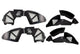 Fishbone Offroad 2018+ Jeep Wrangler JL Front/Rear Set of 4 Aluminum - Blk Powdercoat Inner Fenders - Mammoth Racing -