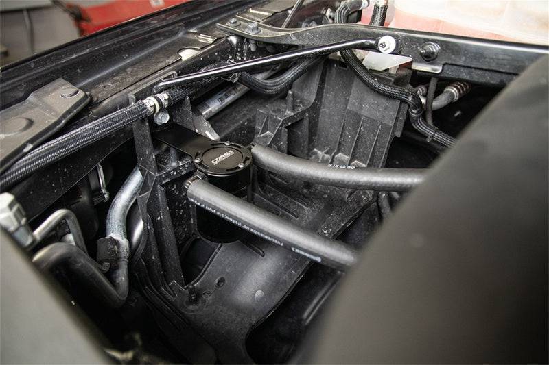 Corsa 21-22 Dodge Ram TRX Crew Cab Aluminum Oil Catch Can w/Mounting Bracket - Mammoth Racing -
