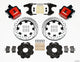 Wilwood Combination Parking Brake Rear Kit 12.19in Drilled Red Civic / Integra Drum 2.46 Hub Offset - Mammoth Racing -