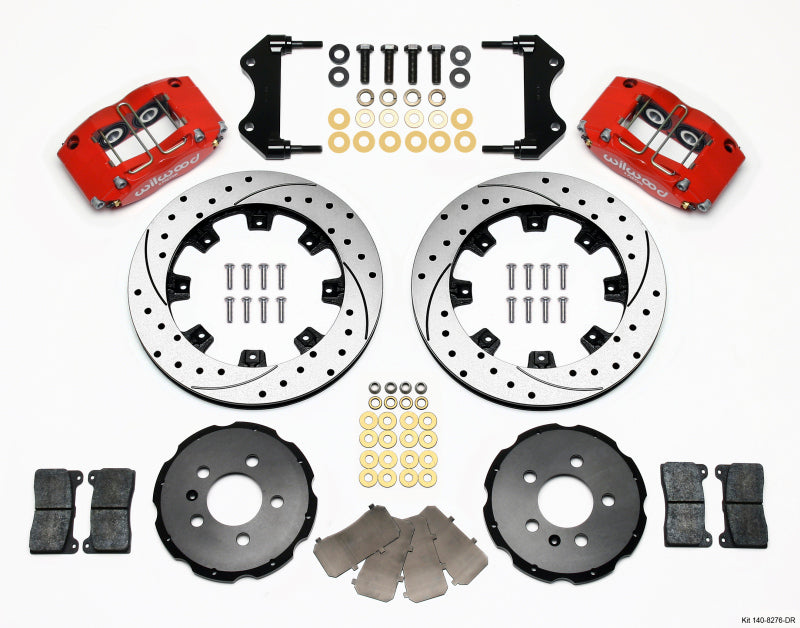 Wilwood Dynapro Radial Front Kit 12.19in Drilled Red 99-03 Jetta IV & Golf IV - My Store