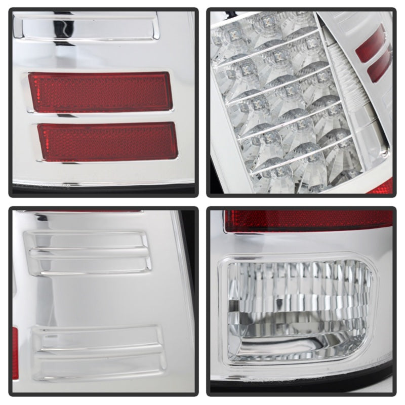 Spyder Dodge Ram 1500 13-14/Ram 2500 13-14 LED Tail Lights LED Model only - Chrm ALT-YD-DRAM13-LED-C - Mammoth Racing -
