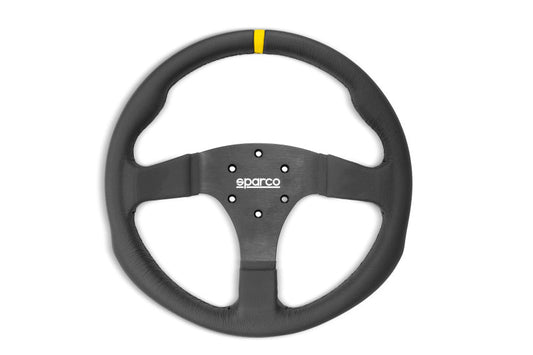 Sparco Steering Wheel R350B Leather w/ Button - My Store