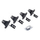 Go Rhino 18-22 Jeep Wrangler JL 2DR Mounting Brackets (V-Series V3/rb10 Slim/RB20 Slim) - Tex. Blk - Mammoth Racing -