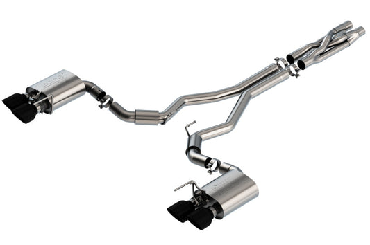Borla 2020 Ford GT500 5.2L AT 3in ATAK CatBack Exhaust w/ Black Chrome Tips - My Store