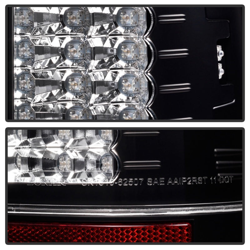 Spyder Ford Super Duty 08-15 Version 2 LED Tail Lights Black ALT-YD-FS07-LED-G2-BK - Mammoth Racing -