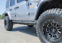 N-Fab RKR Rails 2019 Jeep Wrangler JT 4DR Truck Full Length - Tex. Black - 1.75in - Mammoth Racing -