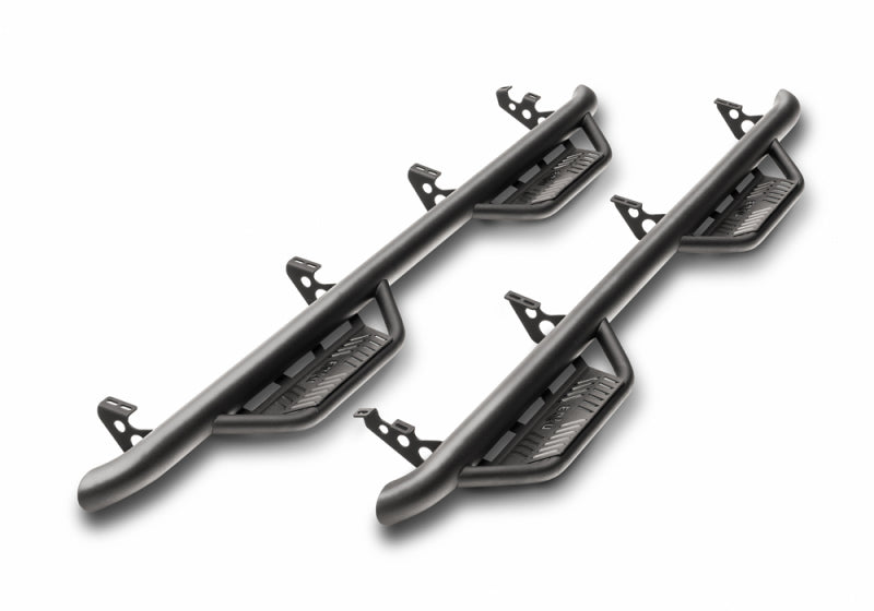 N-Fab Podium LG 2019 Jeep Wrangler JT 4DR Truck - Full Length - Tex. Black - 3in - Mammoth Racing -