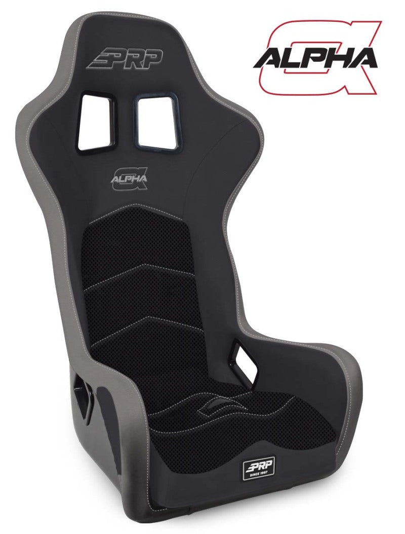 PRP Alpha Composite Seat- Black/Grey - Mammoth Racing -