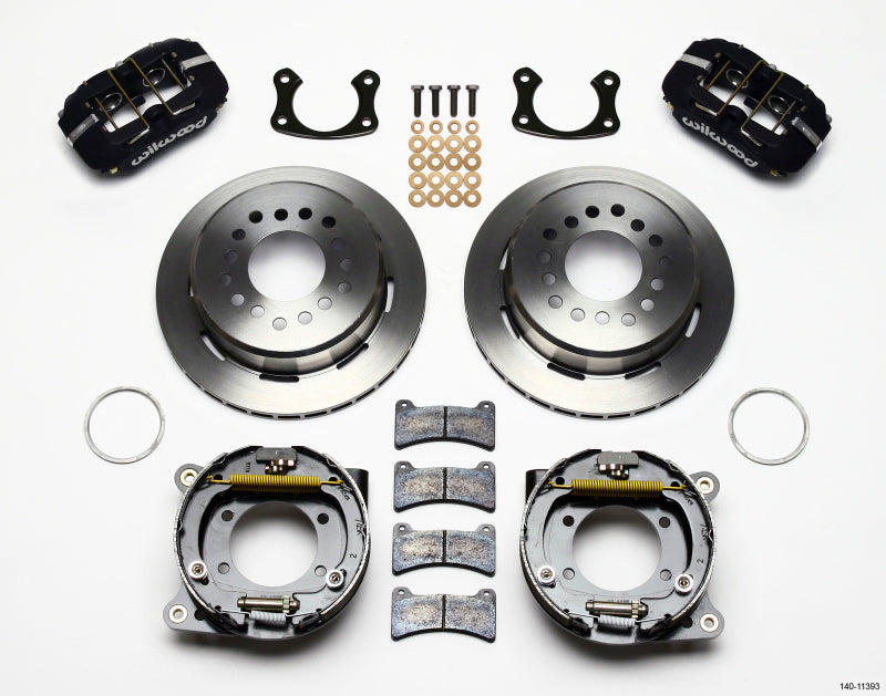 Wilwood Dynapro Low-Profile 11.00in P-Brake Kit Small Ford 2.66in Offset - Mammoth Racing -