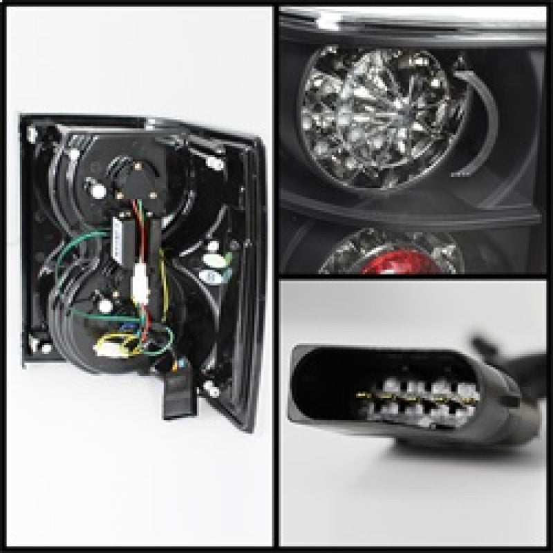 Spyder Land Rover Range Rover HSE 03-05 LED Tail Lights Black ALT-YD-LRRRH03-LED-BK - Mammoth Racing -