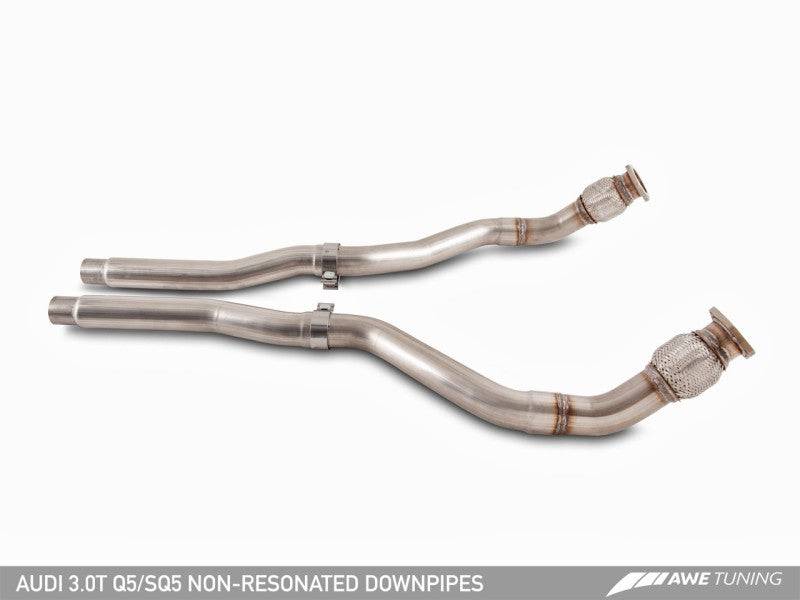 AWE Tuning Audi 8R 3.0T Non-Resonated Downpipes for Q5 / SQ5 - My Store